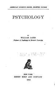 Cover of: Psychology: the briefer course. by William James