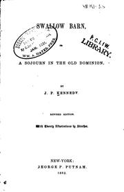 Cover of Swallow barn