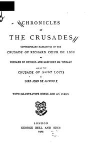 Cover of: Chronicles of the Crusades.