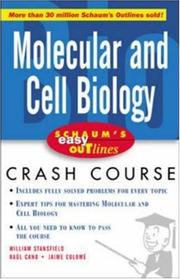 Cover of: Molecular and cell biology by William D. Stansfield