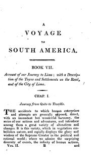 Cover of: A voyage to South America