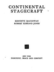 Cover of: Continental stagecraft