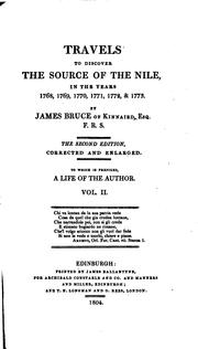 Cover of: Travels to discover the source of the Nile. by Bruce, James