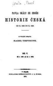 Cover of: Historie česká, od r. 1602 do r. 1623.