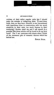 The experimental novel by Émile Zola