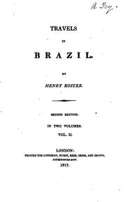 Cover of: Travels in Brazil.