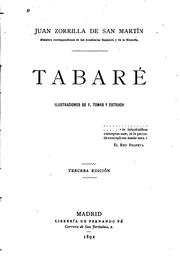 Cover of: Tabaré.
