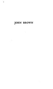 Cover of: John Brown, 1800-1859: a biography fifty years after.