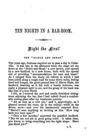 Cover of: Ten nights in a bar-room