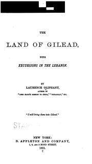 Cover of: The land of Gilead