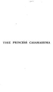 Cover of: The princess Casamassima