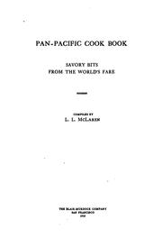 Cover of: Pan-Pacific cook book: savory bits from the world's fare.