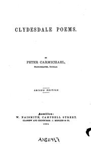 Cover of: Clydesdale poems. by Peter Carmichael