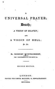 Cover of: universal prayer, Death, A vision of heaven and A vision of hell.