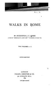 Cover of: Walks in Rome. by Augustus J. C. Hare, Augustus J. C. Hare