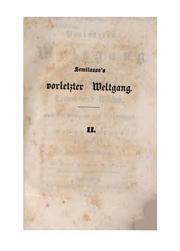 Cover of: Vorletzter Weltgang by Hermann von Pückler-Muskau