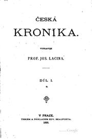 Česká kronika by Josef Lacina