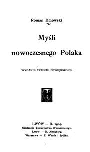 Cover of: Myśli nowoczesnego Polaka.