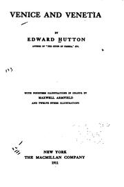Cover of: Venice and Venetia. by Hutton, Edward