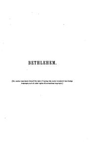 Cover of: Bethlehem. by Frederick William Faber