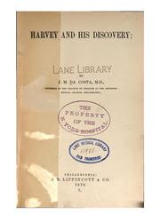 Cover of: Harvey and his discovery