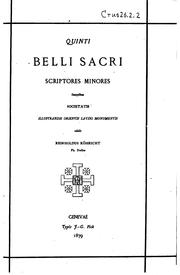 Quinti belli sacri scriptores minores sumptibus Societatis illustrandis Orientis latini monumentis by R. Röhricht