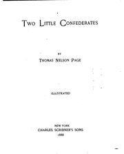 Cover of: Two little confederates by Thomas Nelson Page