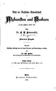 Reise der russischen gesandtschaft in Afghanistan und Buchara in den jahren 1878-79 by Ivan Lavrorich I͡Avorskiĭ