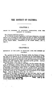 Cover of: The black code of the District of Columbia, in force September 1st, 1848