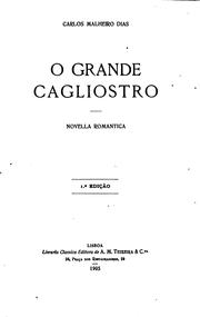 Cover of: O grande Cagliostro: novella romantica.