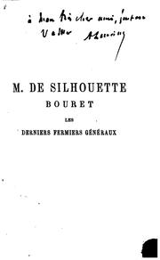 M. de Silhouette, Bouret by Clément, Pierre