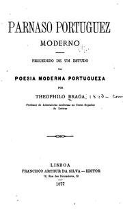 Cover of: Parnaso portuguez moderno by Teófilo Braga