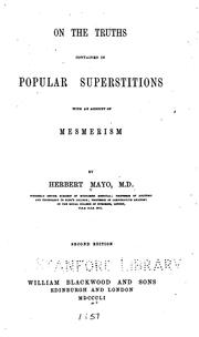 Cover of: On the truths contained in popular superstitions