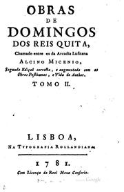 Cover of: Obras de Domingos dos Reis Quita: chamado entre os da Arcadia lusitana Alcino Micenio.