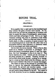 Before and at trial by Harris, Richard