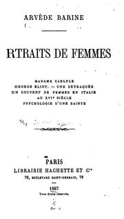Cover of: Portraits de femmes ... by Arvède Barine