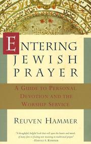 Entering Jewish Prayer by Reuven Hammer