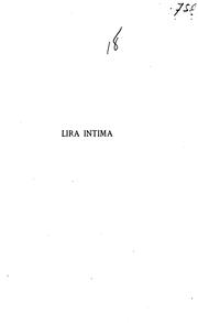 Cover of: Lira intima.