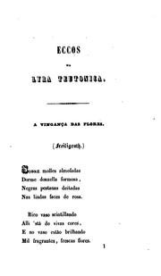Cover of: Eccos da lyra teutonica.