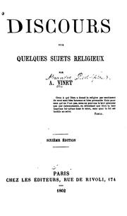 Cover of: Discours sur quelques sujets religieux