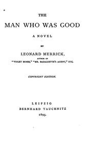 Cover of: The man who was good