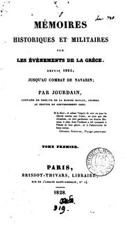 Mémoires historiques et militaires sur les événements de la Grèce by Jean Phillippe Paul Jourdain