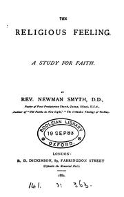 Cover of: The religious feeling. by Smyth, Newman