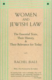 Cover of: Women and Jewish law by Rachel Biale