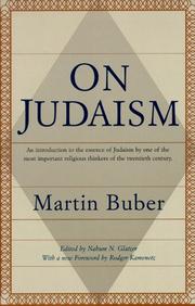 Cover of: On Judaism by Martin Buber