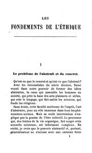 Cover of: L' éthique.