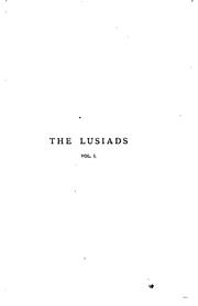 Cover of: The Lusiads of Camoens by Luís de Camões
