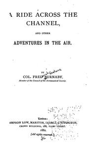 Cover of: A ride across the Channel: and other adventures in the air.
