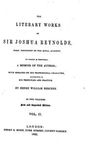 The literary works of Sir Joshua Reynolds ..