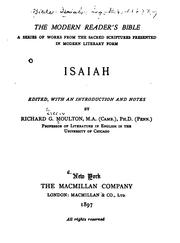Cover of: Isaiah